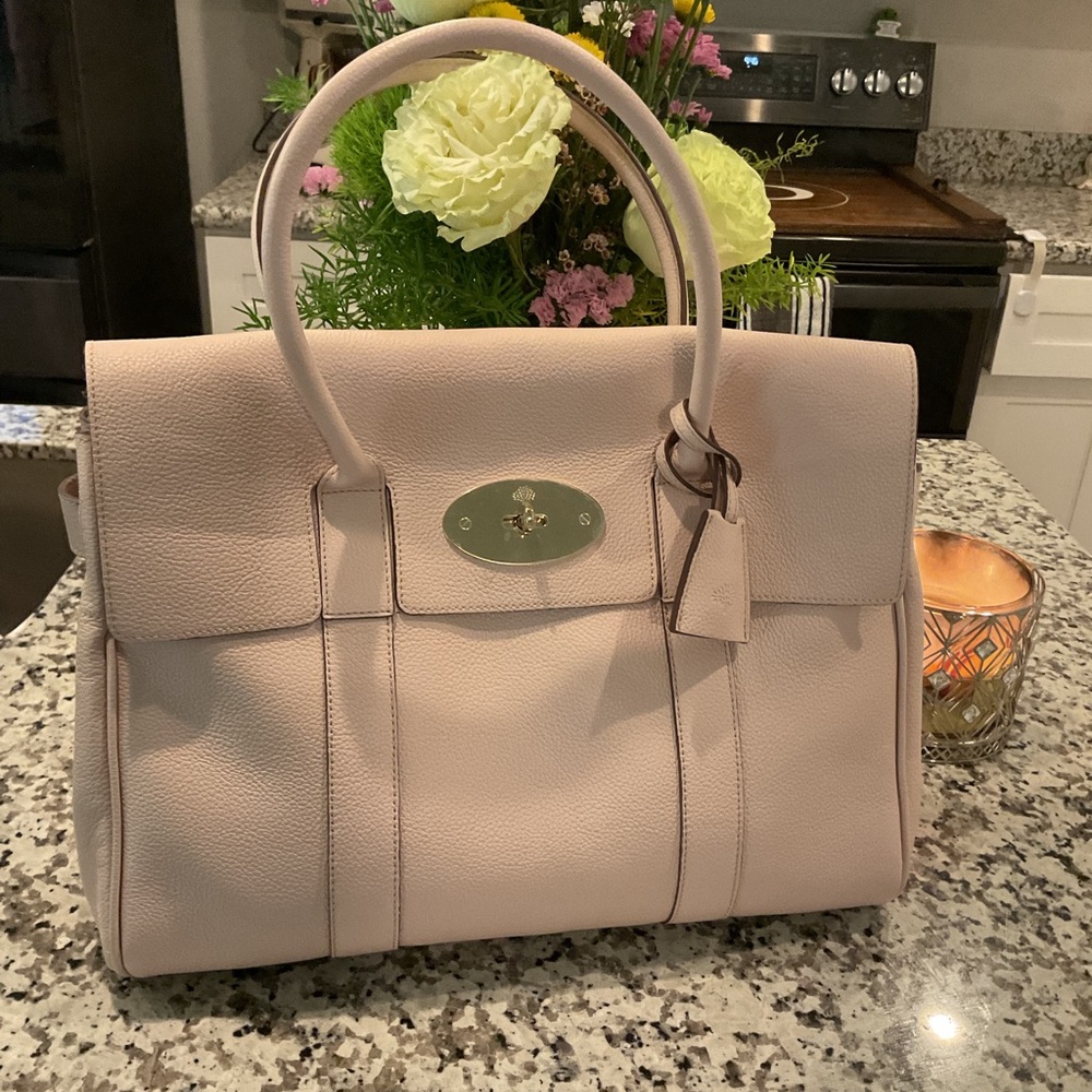 Elegant Pink Mulberry Bayswater Leather Handbag
